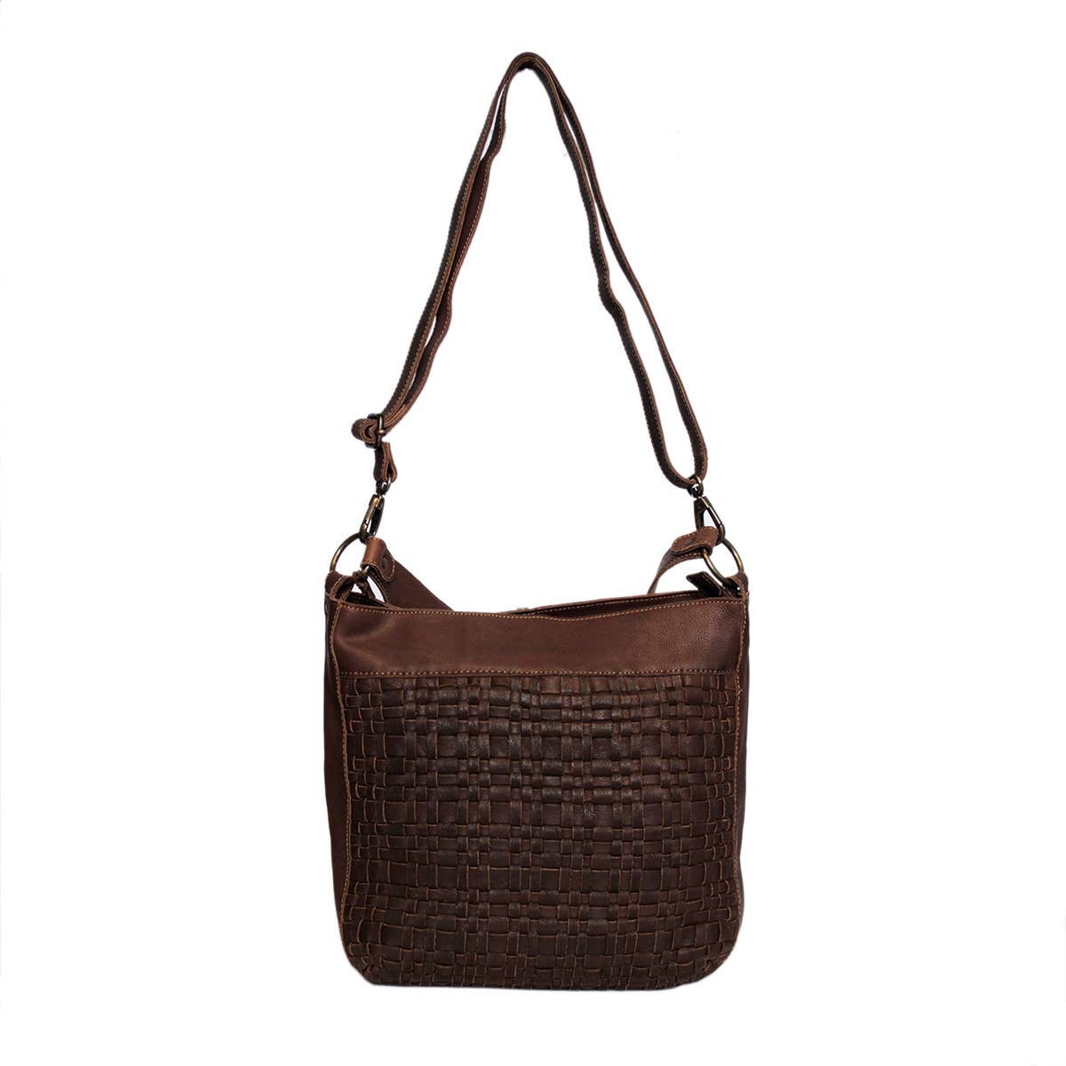 Arrigo - Wholesale Shoulder Bag - Women's - Arrigo Leather Shoulder Bag Made Of Supple Braided Leather14