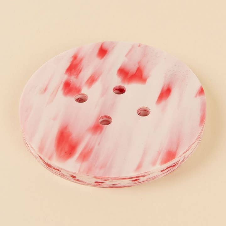 Jabonera de plástico reciclado ultra roja para venta al por mayor de On Behalf