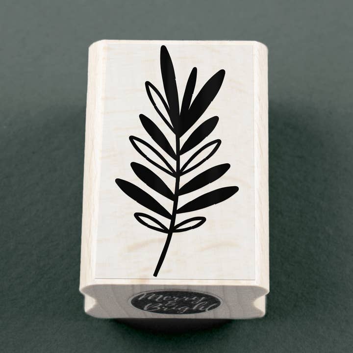 Timbro a forma di ramo di Natale 20 x 35 mm per la vendita all'ingrosso da parte di Merry and Bright