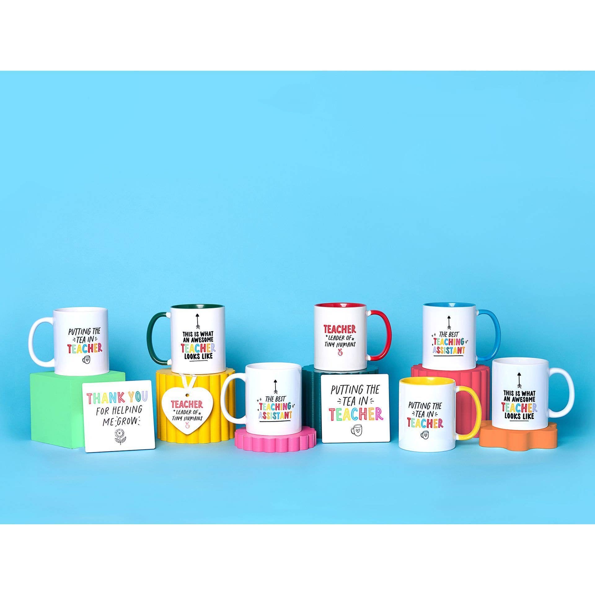 WIDDOP and Co. – Großhandel Trinkglas/Tasse – Hullabaloo Tasse, innen grün, 11 Unzen, Aufschrift „Awesome Teacher“3