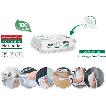 sleepy - Wholesale All-Purpose Cleaning Wipes - Sleepy Easy Clean Bicarbonate Wipe - White Soap
5