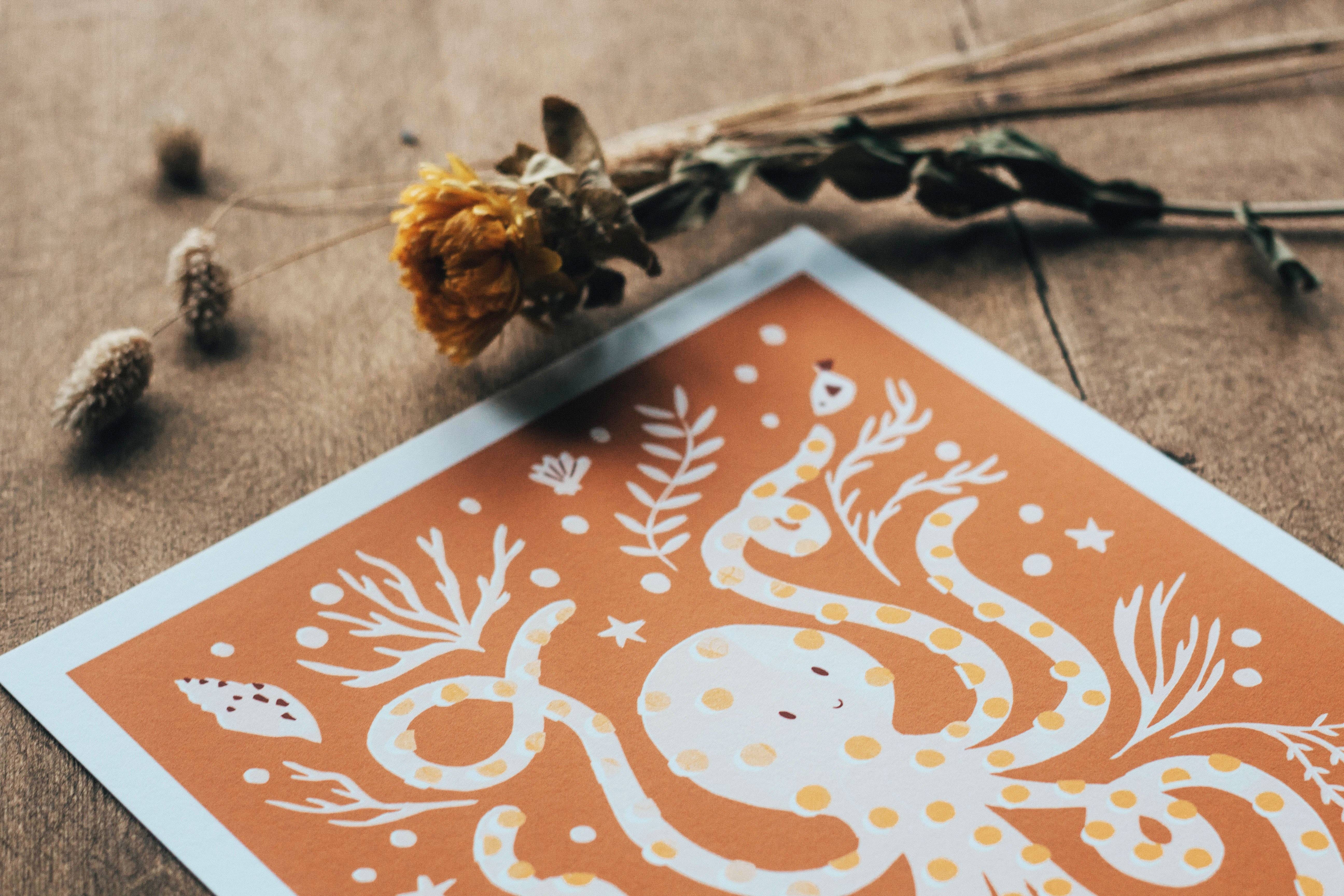 Slow Sunday - Wholesale Art Print - ‘Occy Octopus’ Friendly Sea Creature Fine Art Print For Children11