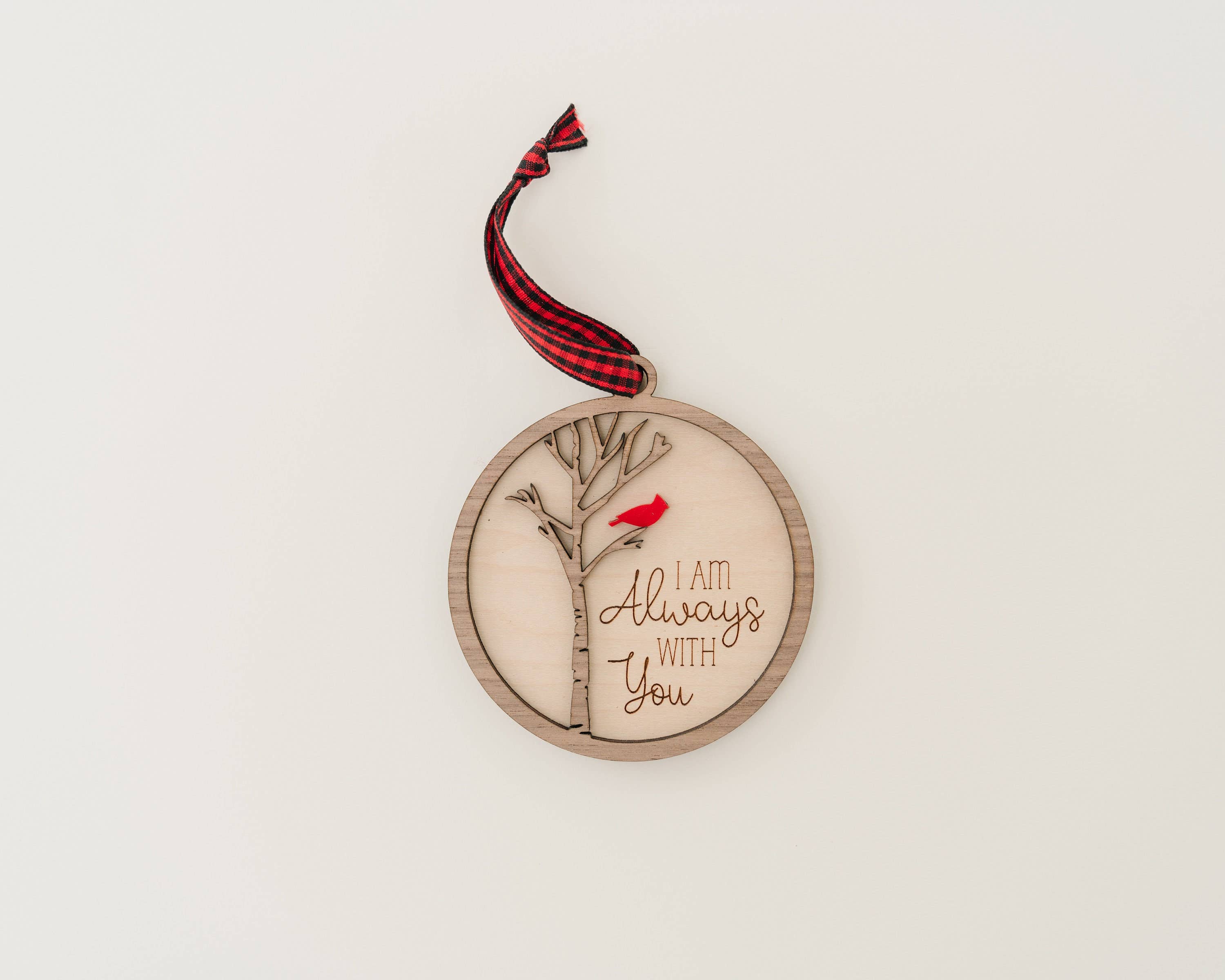Woodlander Workshop - Wholesale Ornament - Cardinal Always With You Christmas Holiday Ornament5
