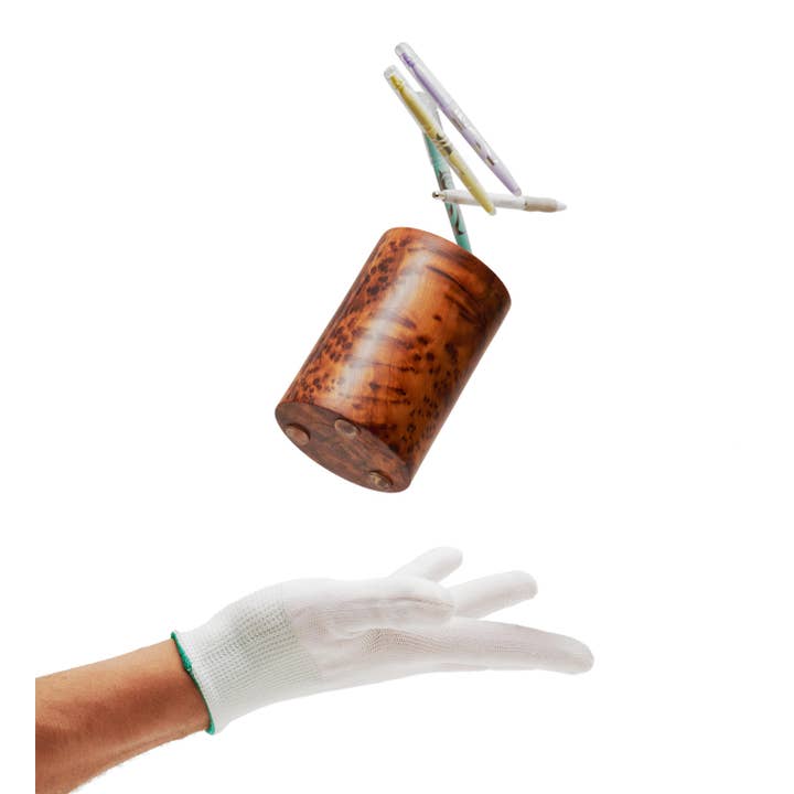 Yemma Goods - Wholesale Pen & pencil holder - Thuya Wood Burl Wooden Pen Holder For Office1