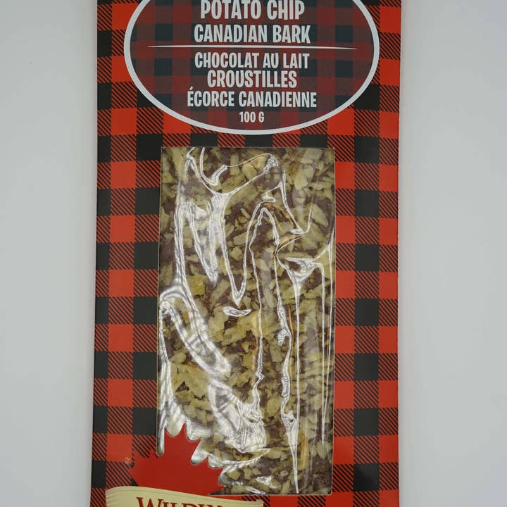 Milk Chocolate Potato Chip Canadian Bark for wholesale by Wildly Canadian