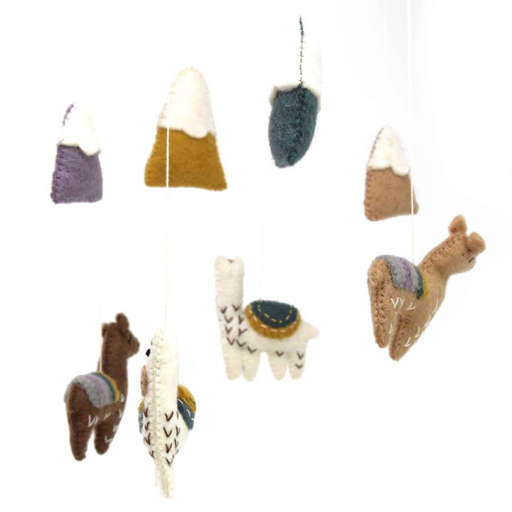 Global Crafts - Wholesale Baby mobile - Llamas Felt Nursery Mobile5