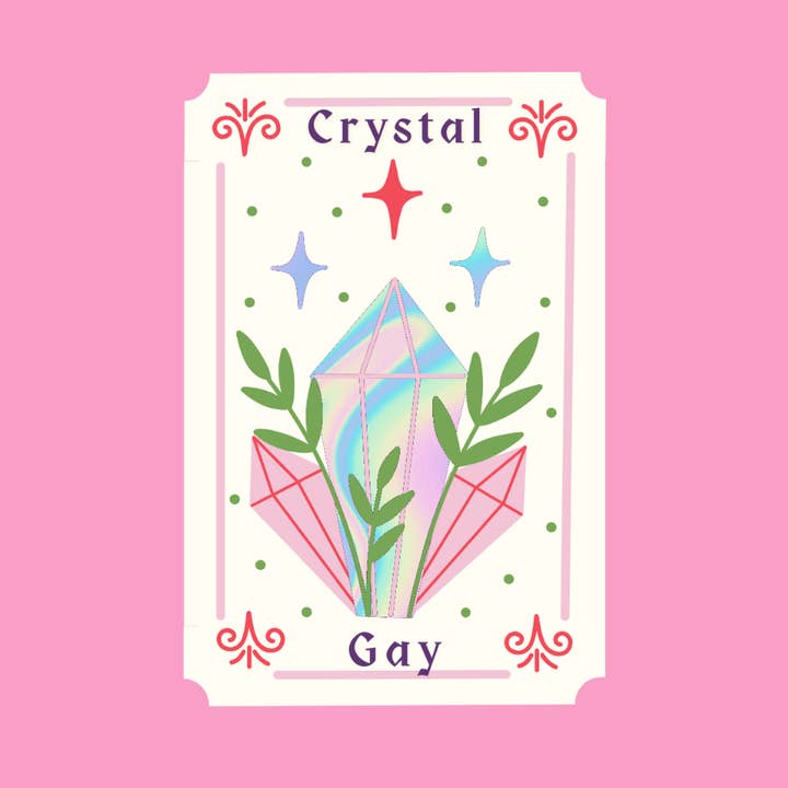 Crystal Gay Holographic sticker for wholesale by Charlie's