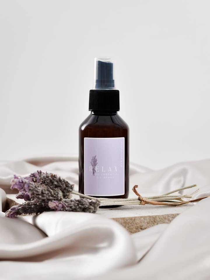 lavender & patchouli Relaxation Pillow/ linen spray for wholesale by Soap House & Co