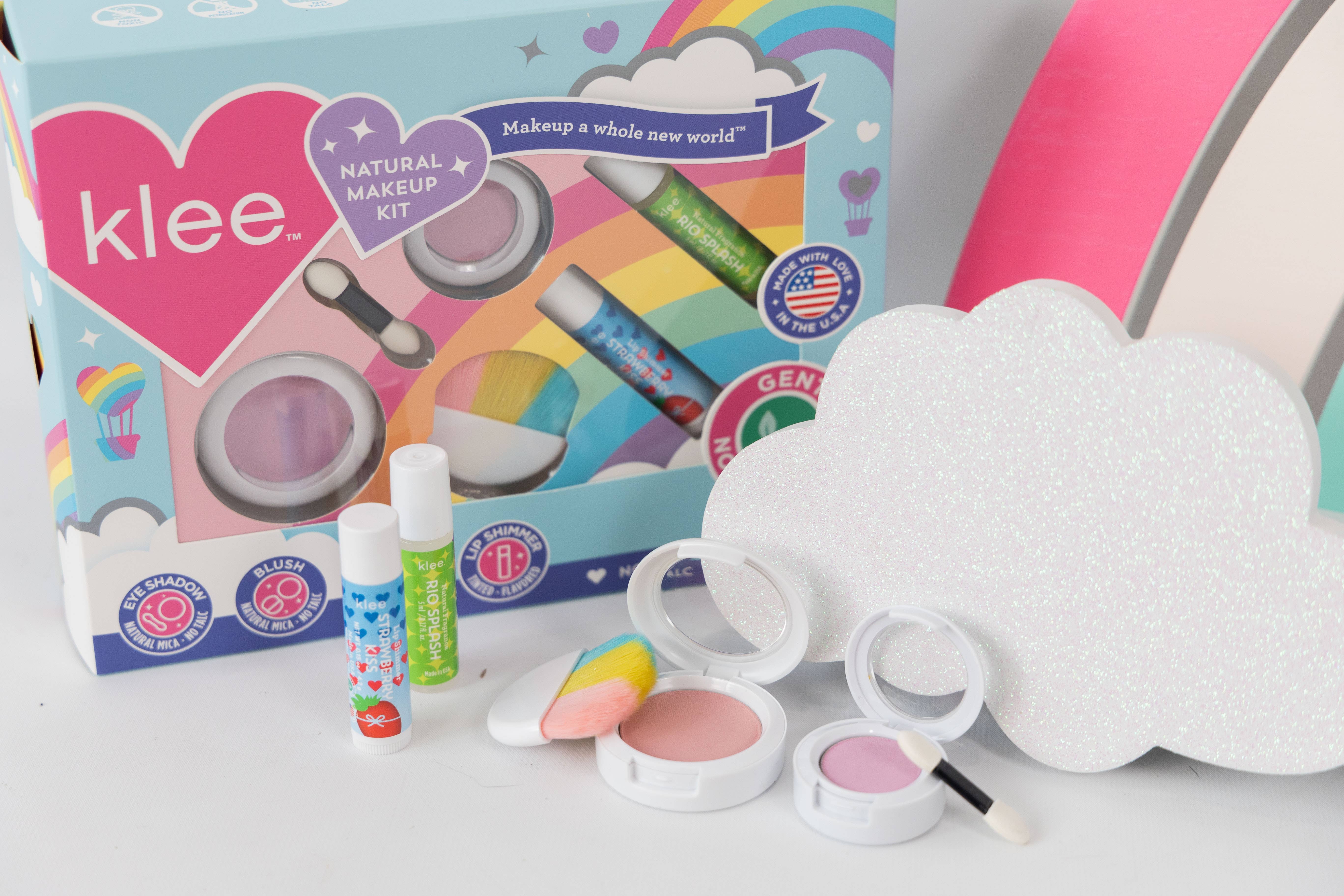 Klee Naturals – wholesale Kids make-up – Kids – After the Rain- Rainbow Dream 4-PC Makeup Kit5