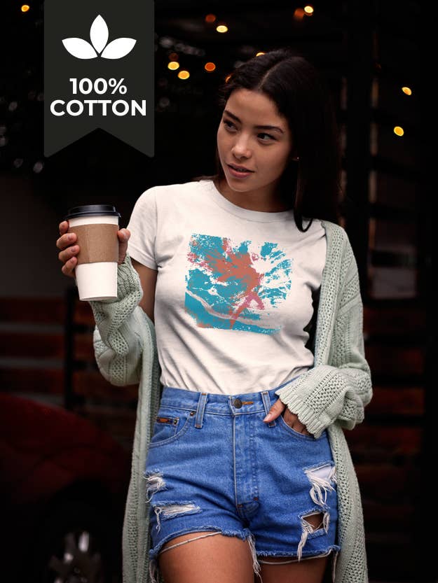 To Begin - 100% Cotton Abstract Divine Feminine Graphic Tee for wholesale by Running With Wolves