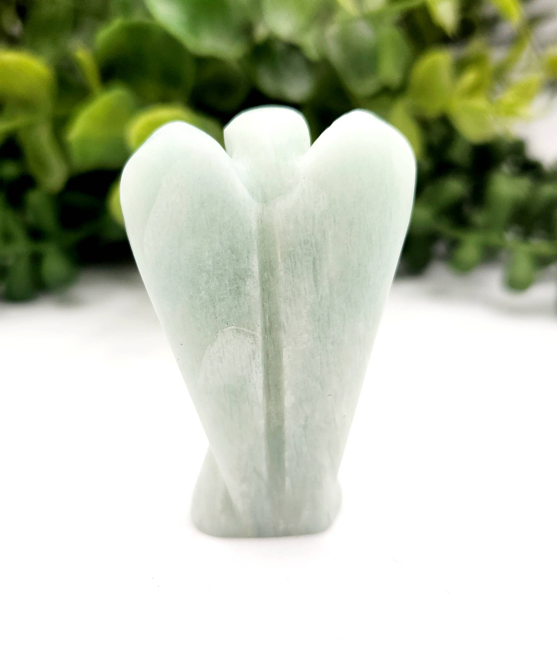 Meraki Gemstones – wholesale Decorative figurine – Amazonite Hand Carved Gemstone Angel Figurine 2" Tall 1