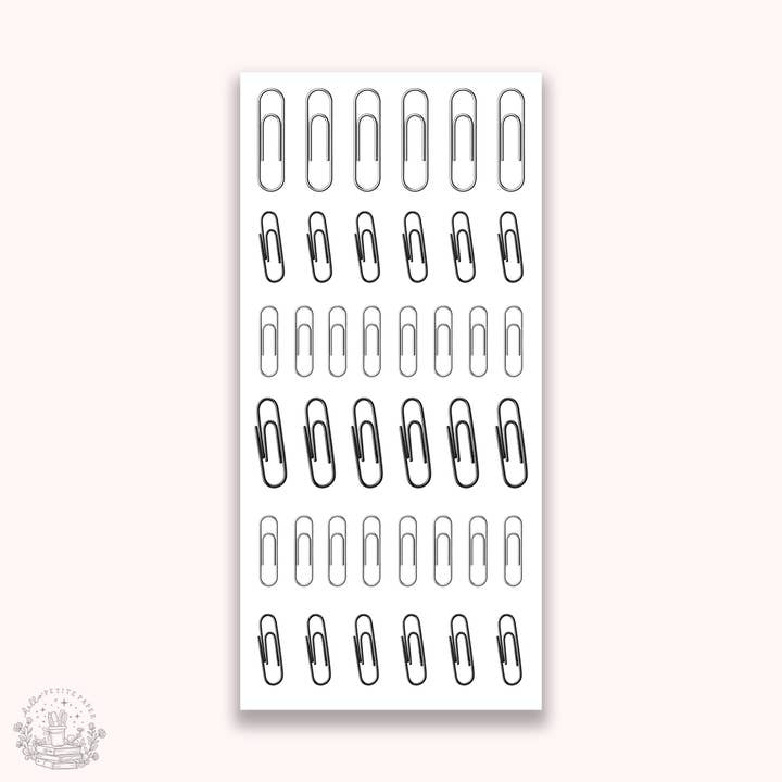 Esenciales para journaling - pegatinas de clips de papel (EJ112) para venta al por mayor de Hello Petite Paper