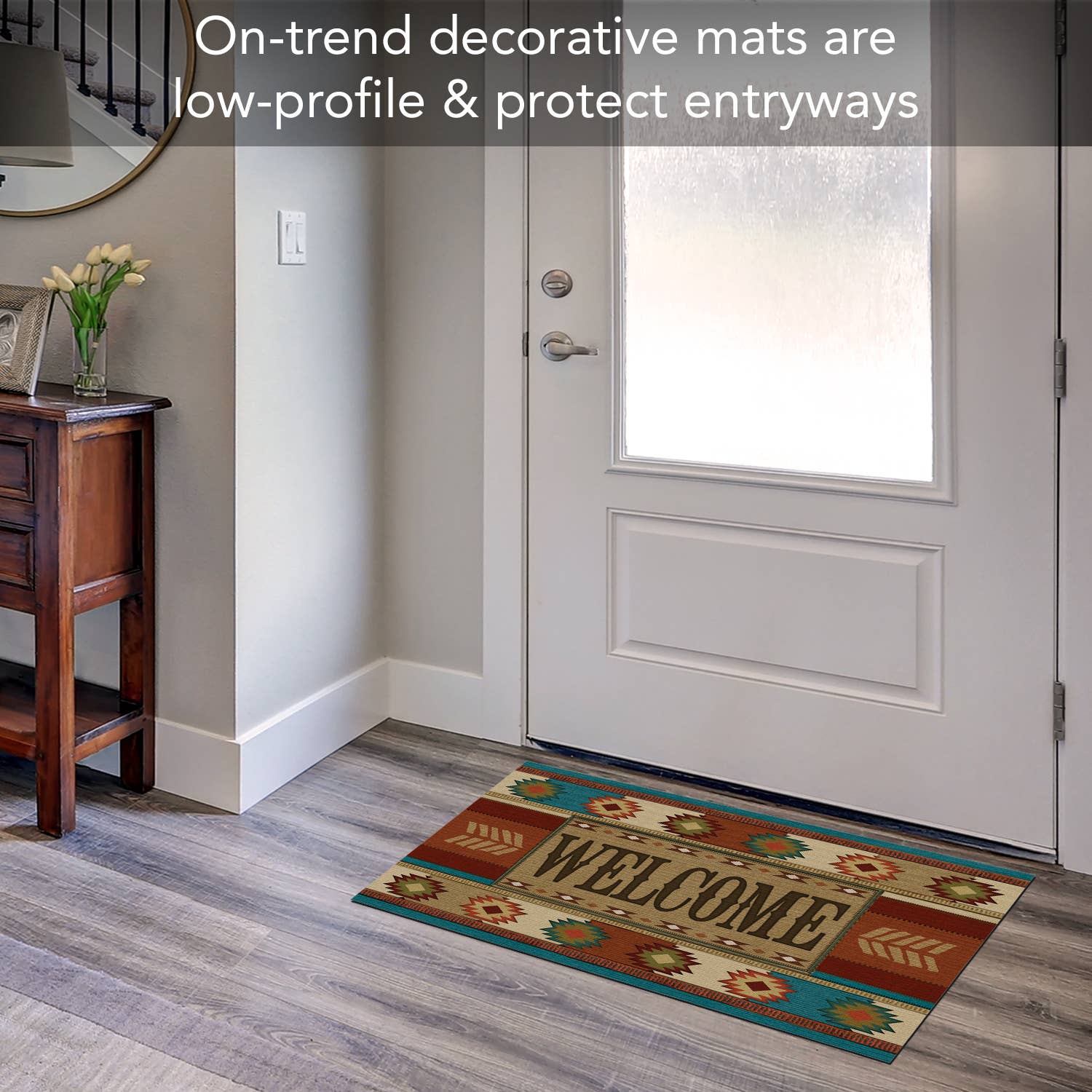 CounterArt/Highland Home/Thirstystone - Wholesale Door Mat - Southwest Welcome Indoor/Outdoor Entryway Floor Mat1