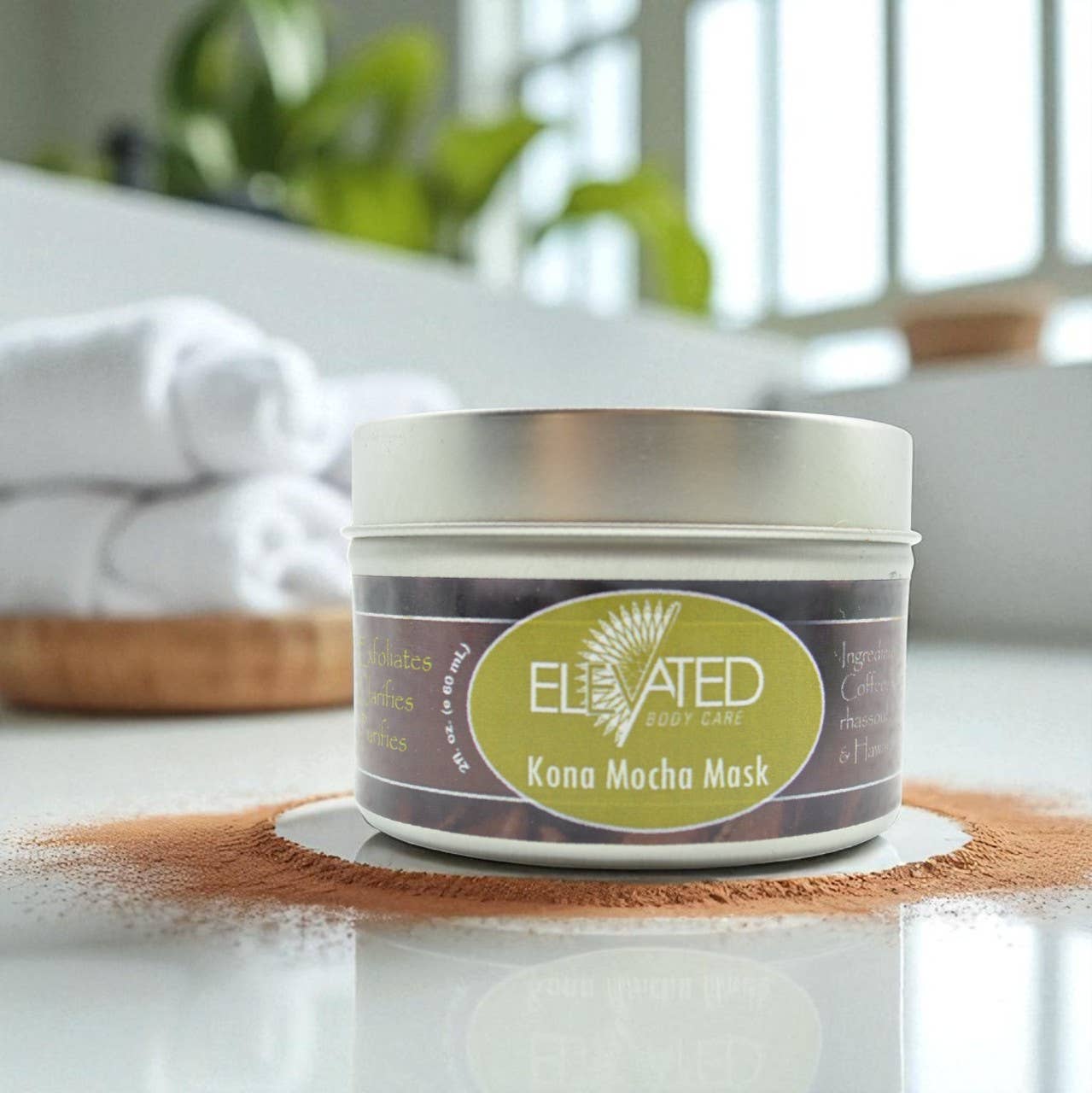 Taylor's Naturals - Wholesale Skincare Face Mask - ELEVATED - Kona Mocha Facial Mask - 4oz0