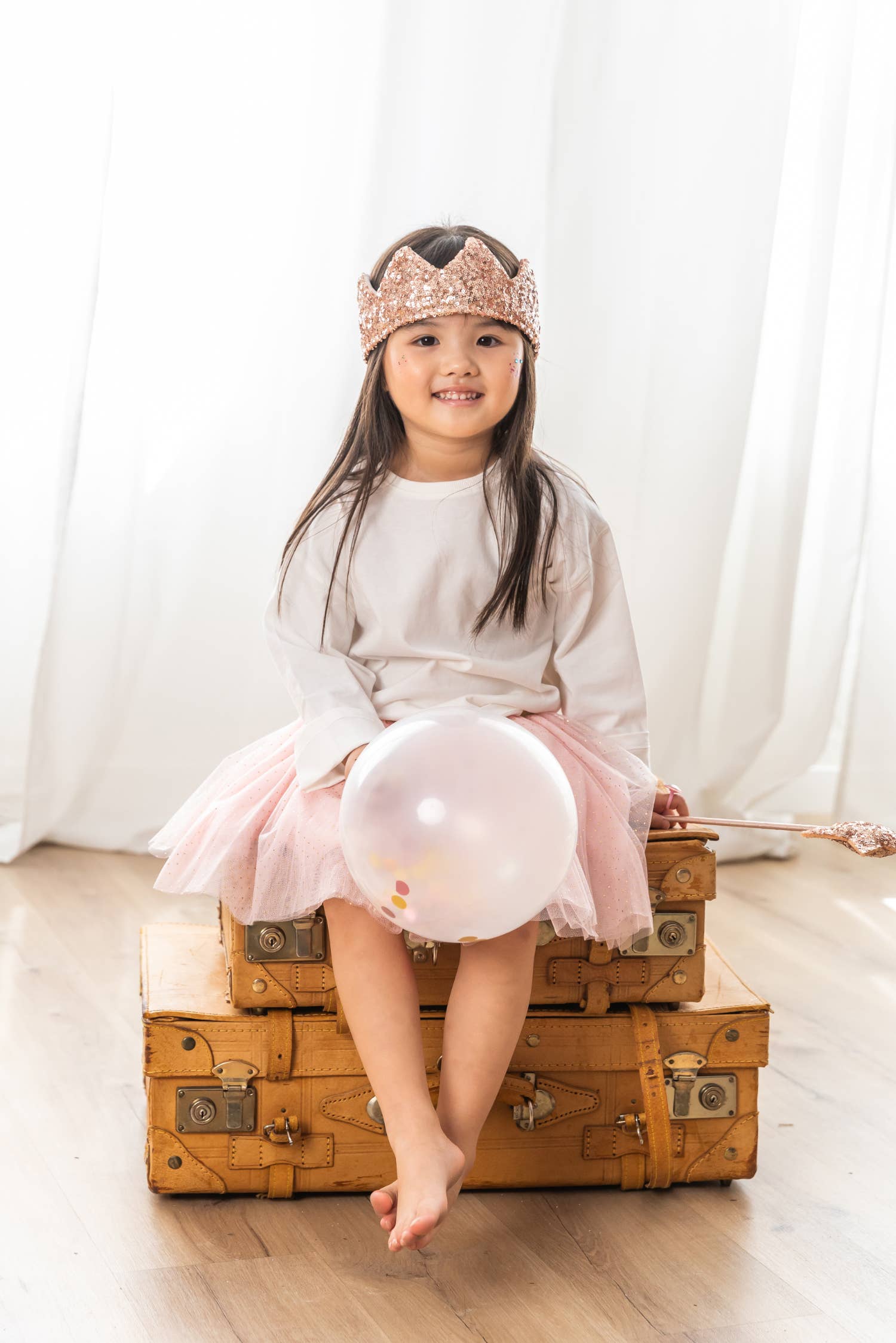 Luciole et Petit Pois - Vente Déguisement – enfant - Crown - pink sequins3