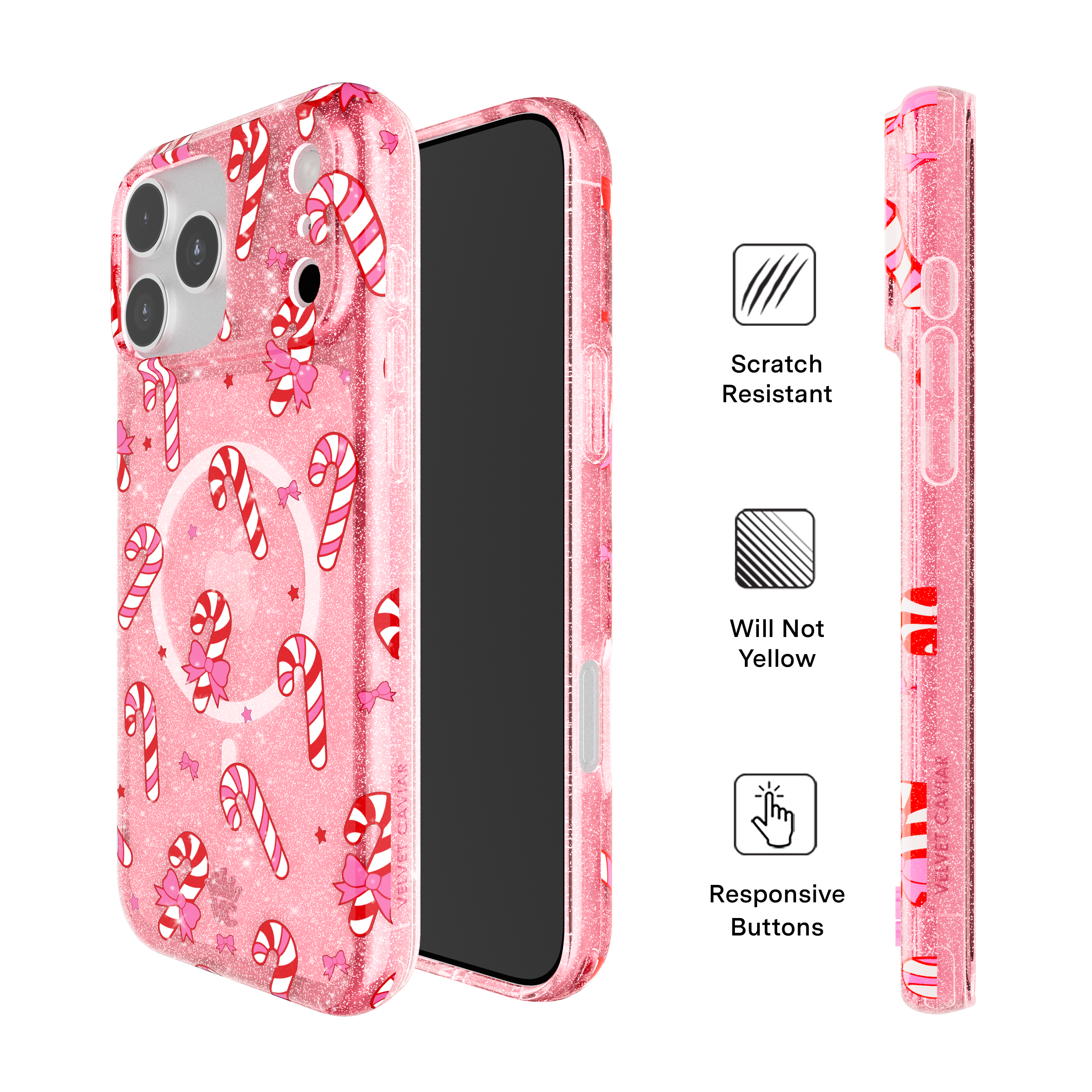 VELVET CAVIAR - Wholesale Phone Case - Women's - iPhone 17 Pro Max MagSafe Case - Pink Peppermint Princess3