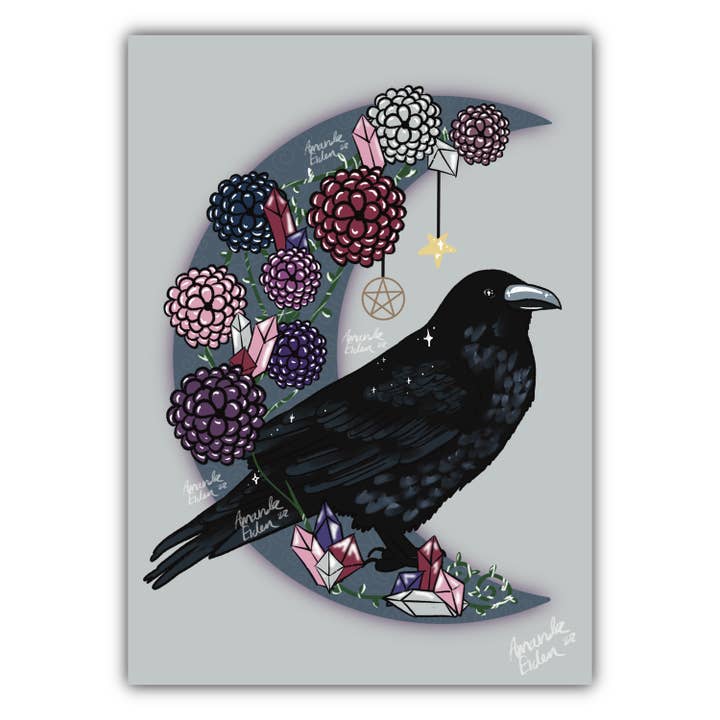 Crow Moon - Art Print pour la vente par Amanda Eiden
