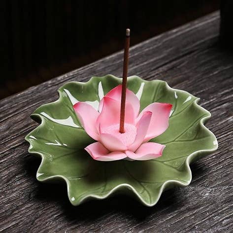 Original Source - Wholesale Incense Holder - Pink Lotus Incense Burner - Ceramic
