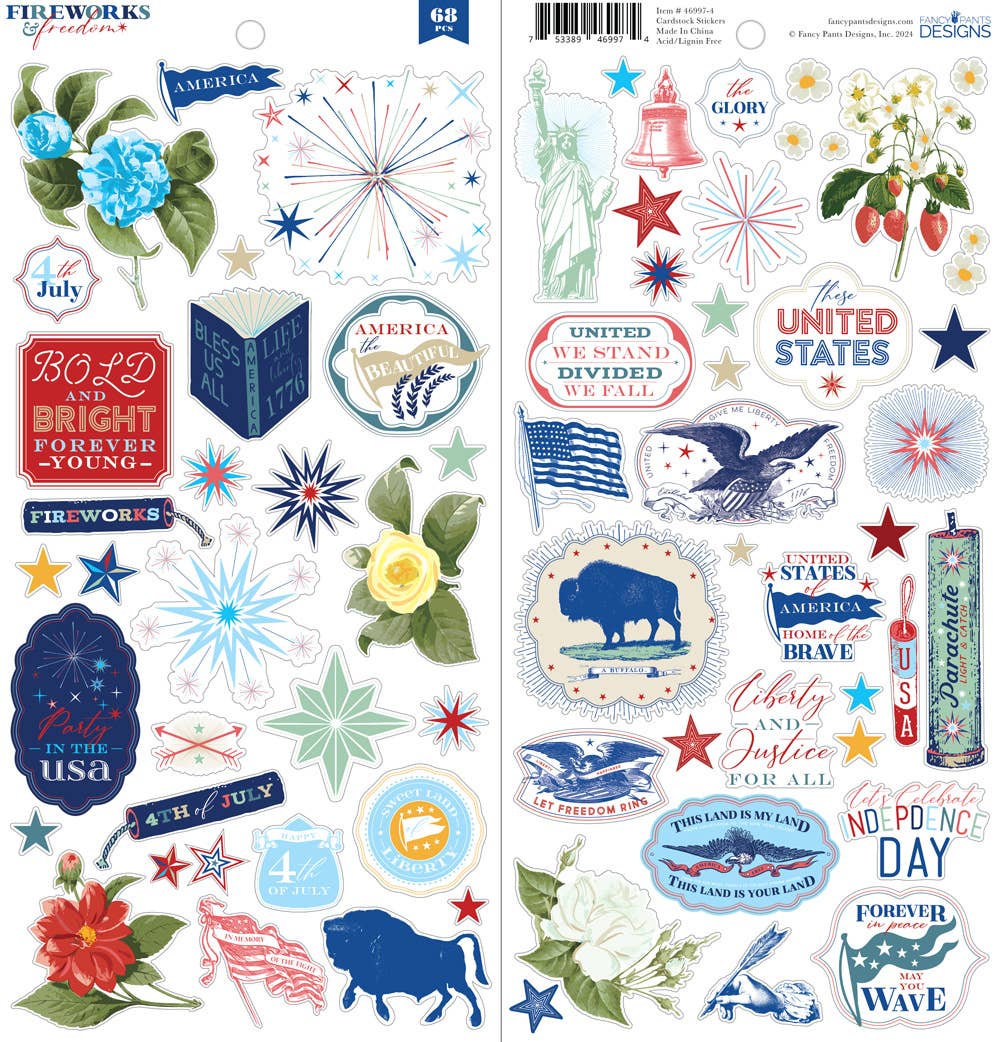Fancy Pants Designs - Wholesale Scrapbook - Freedom & Fireworks - Big Bundle Kit3