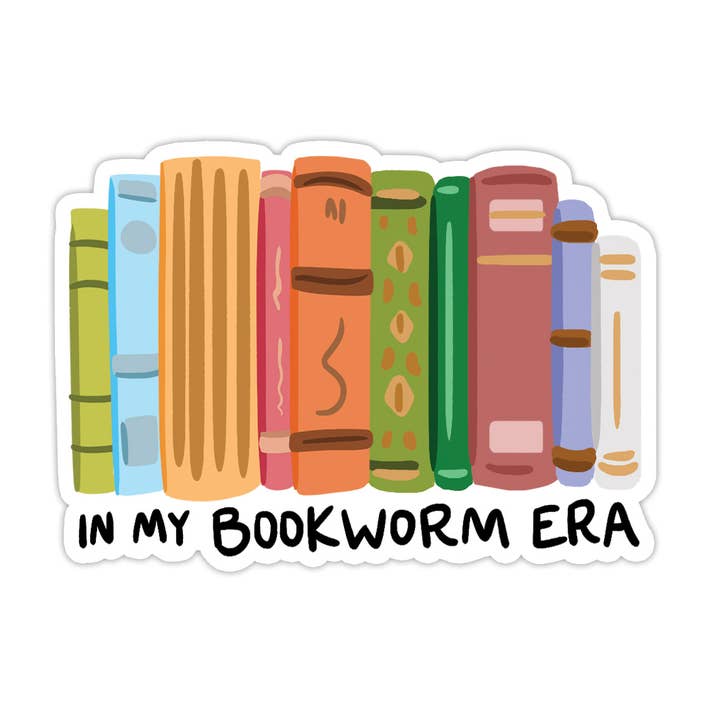 Bookworm Era vinylsticker - perfect voor boekwinkels voor wholesale door Bloomwolf Studio