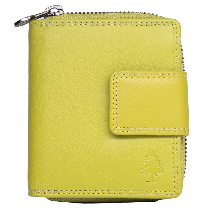 Greenwood - Vente Portefeuille – unisexe - Petit portefeuille en cuir Akiro pour femmes avec compartiment zippé pour hommes20