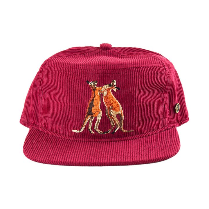 Kanga – Kids Corduroy Stash Cap in Wine for wholesale by Fallen Broken Street