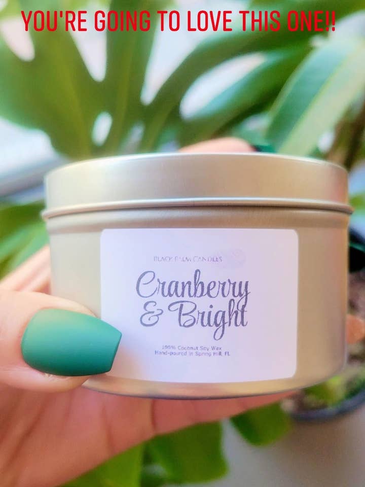 CranMerry & Bright para venta al por mayor de Black Palm Candles