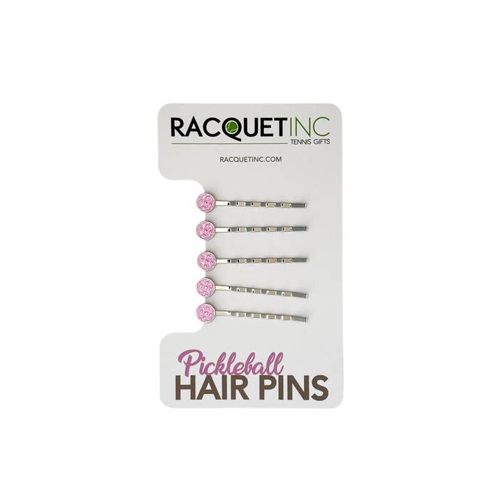 Racquet Inc - Wholesale Hair Pin - Pickleball Hair Pins (5-Pack) - Pink