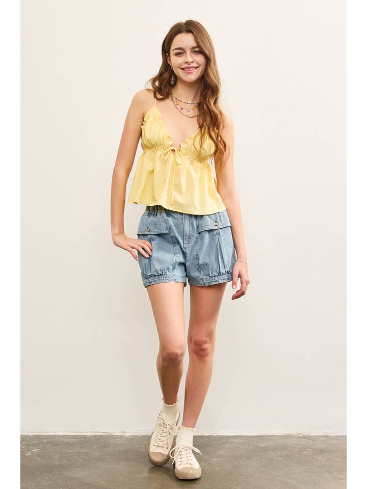LT.DENIM DENIMSHORTS MED LOMME for engroshandel på Faire5