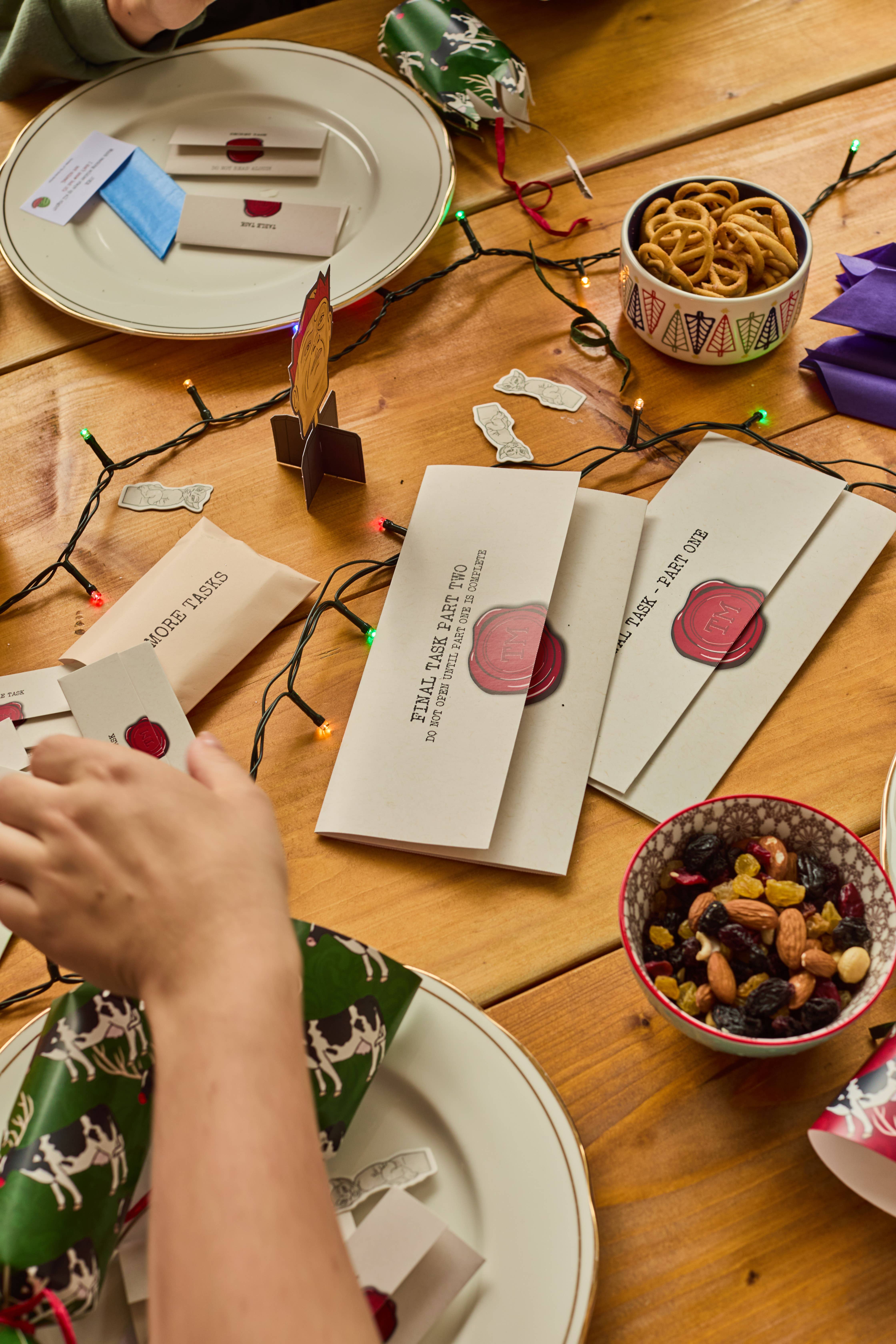 Puzzle Post Games - Wholesale Card Game - Official Taskmaster 2025 Christmas Crackers - Set of 63