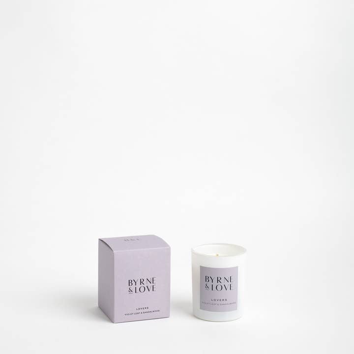 Byrne & Love Luxury Candles - Wholesale Jar/filled candle - Violet Leaf & Sandalwood - Lovers