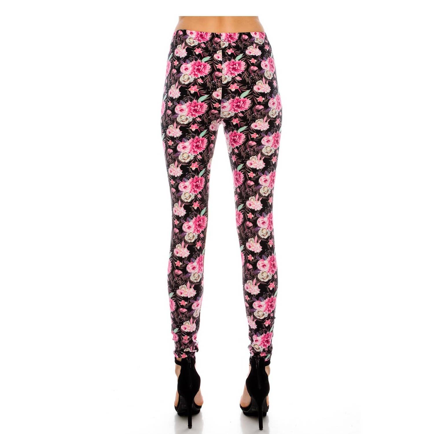 JHP Collection - Wholesale Fashion Leggings - Women's - WOMENS CASUAL MULTI COLOR BRUSHED FULL LEGGINGS2