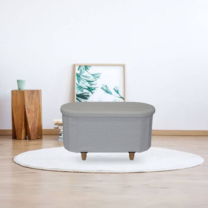 Aria Home – wholesale Ottoman – Esme Ottoman With Boucle Storage Bench28