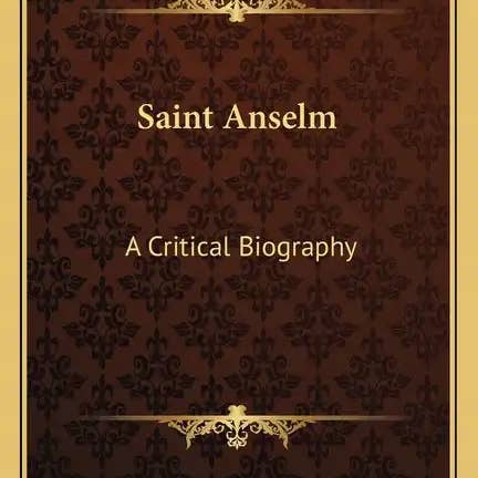 Books by splitShops - Wholesale Book - Adult - Saint Anselm: A Critical Biography - Paperback
