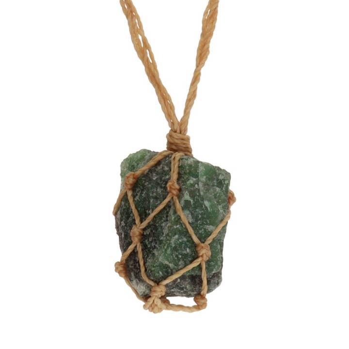 Raw aventurine pendant for wholesale by Vives de la Cortada S.L