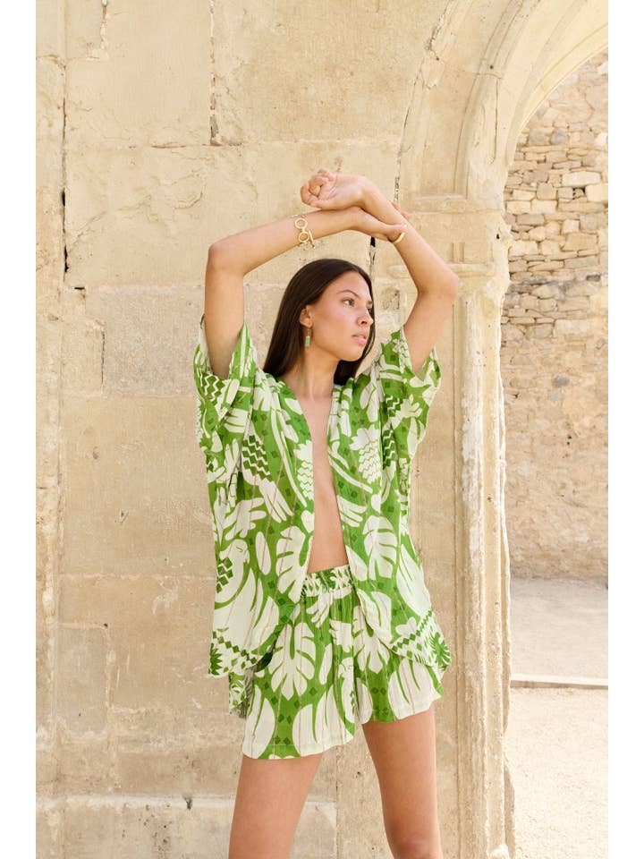 Piti Cuiti - Wholesale Top & Short Set (NOT Loungewear) - Women's - ACAPULCO GREEN SET