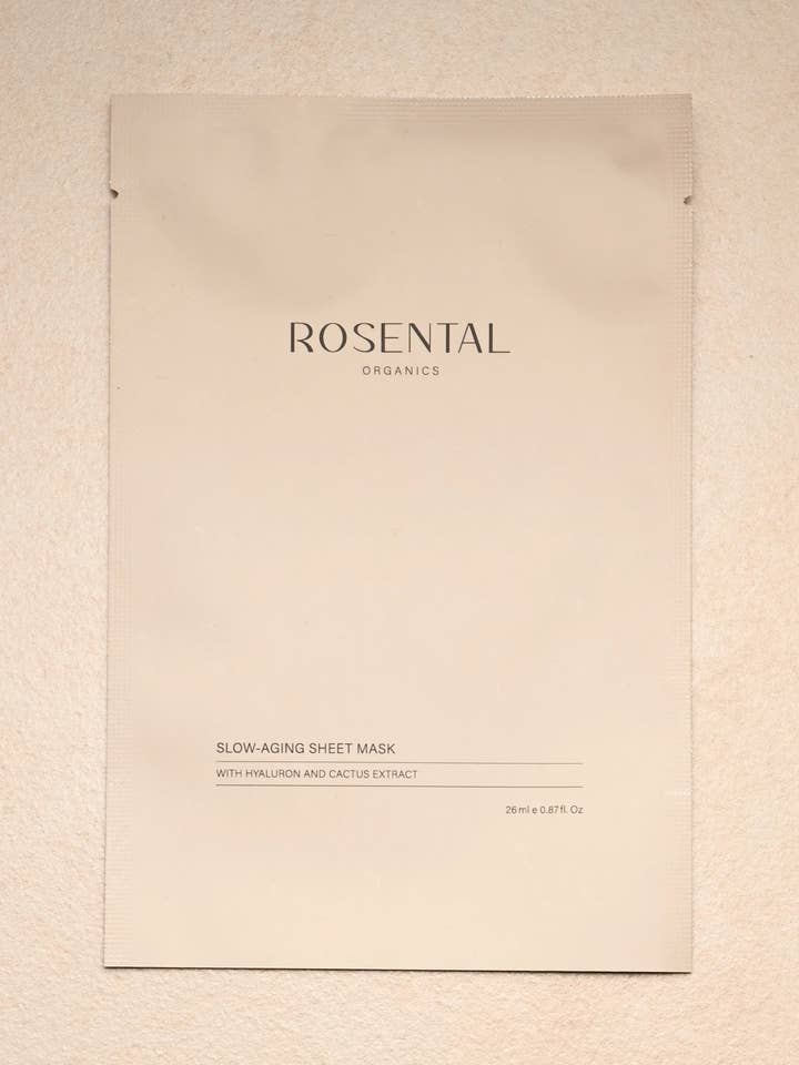 Langsomt ældende sheet-maske med hyaluronsyre og kaktusekstrakt for engroshandel hos Rosental Organics