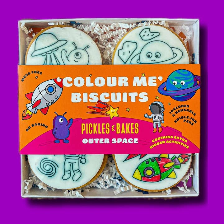 Biscoitos 'Colour Me' do Espaço Exterior por atacado de Pickles & Bakes