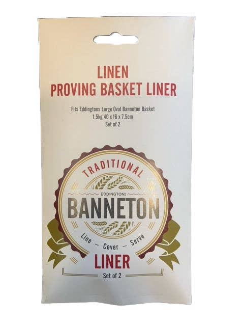 Port-Style Enterprises Inc. - Wholesale Bread Pan - BANNETON Proving Basket Liner 2/ST Oval Large 15.7x6.3x3"0
