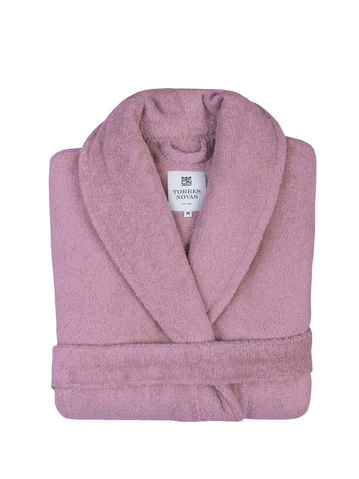 Torres Novas - Venta al por mayor Bata - Mujer - Albornoz Viejo Rosa Toallas de Baño
