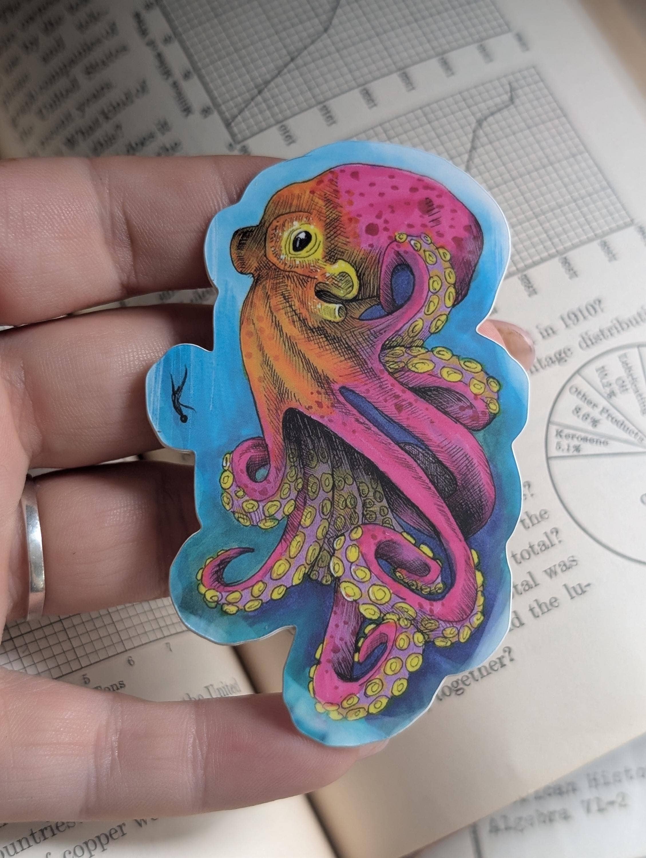 Ink & Wildflower - Wholesale Sticker - Fantasy Kraken Sticker1