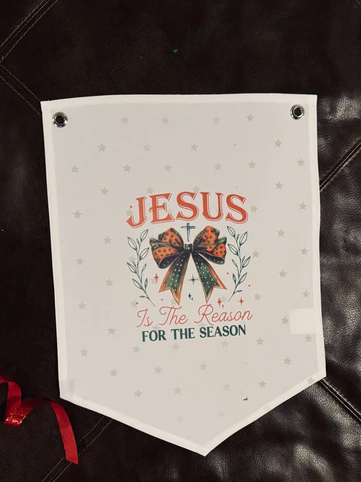 Banderín de lona de Jesús para venta al por mayor de Buck Wild Hacienda