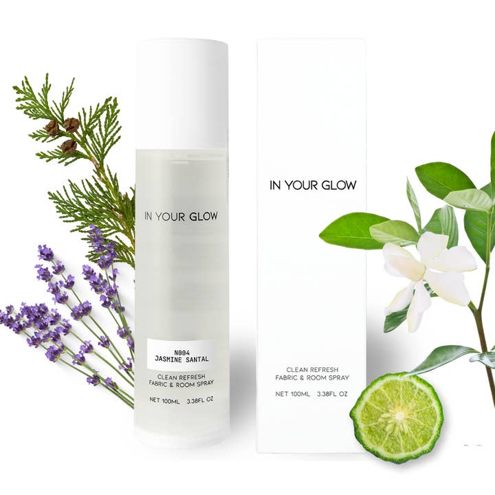 N004 JASMIN SANTAL (NATÜRLICHER DUFT) TEXTIL- & RAUMSPRAY für den Großhandel von CELEMENT /IN YOUR GLOW