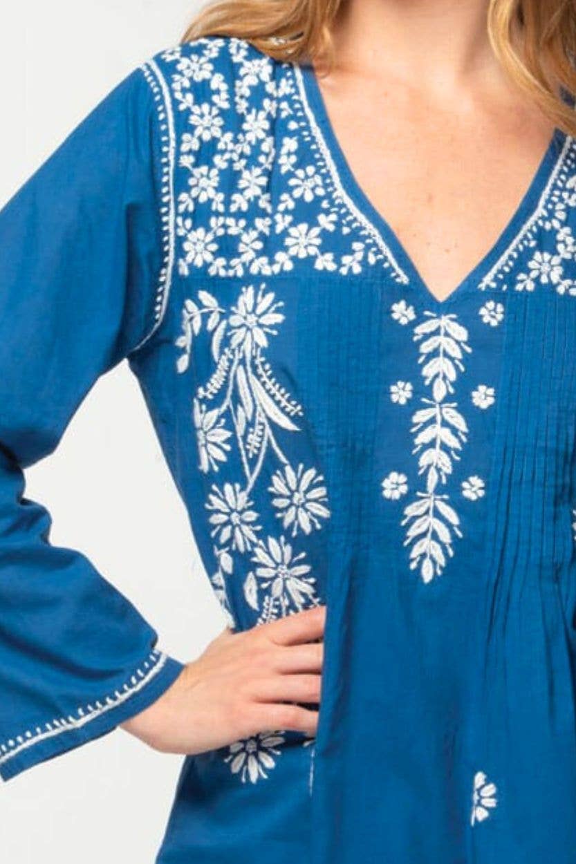 Sevya Handmade - Wholesale Tunic - Women's - Divya Hand-Embroidered Cotton Tunic5