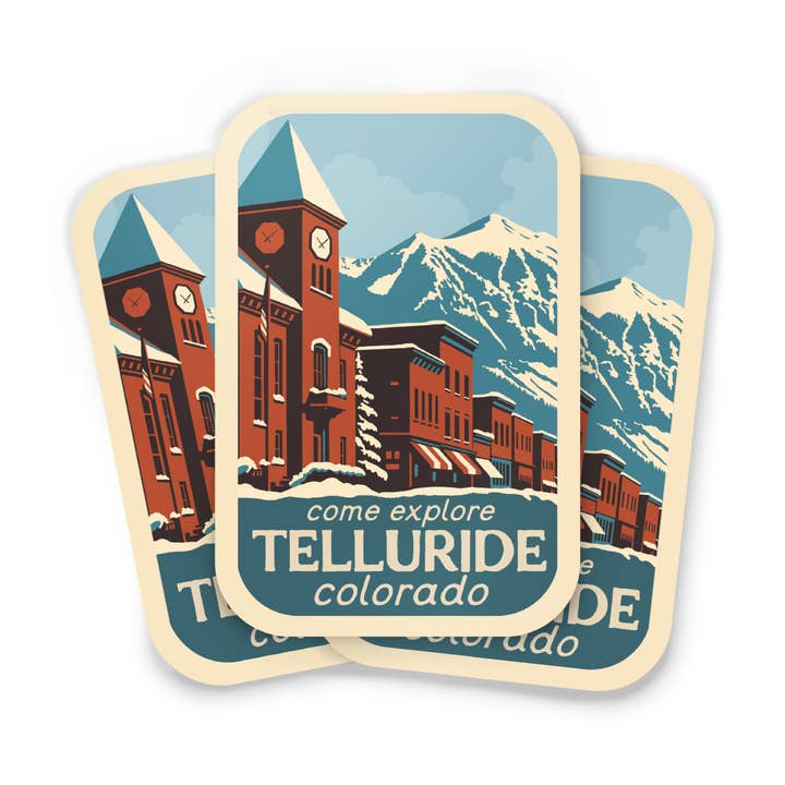 Recollection Project – wholesale Klistermärke – Telluride, Colorado Klistermärken0