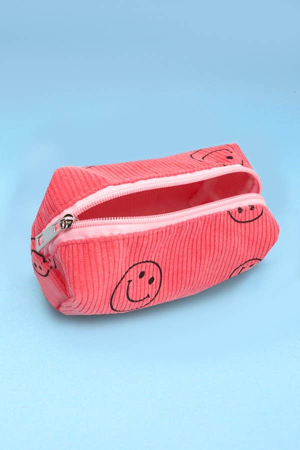 JOSSLYN by wall to wall - Wholesale Makeup/Cosmetic Bag - SMILEY COSMETIC MAKEUP POUCH BAG | 40P5214