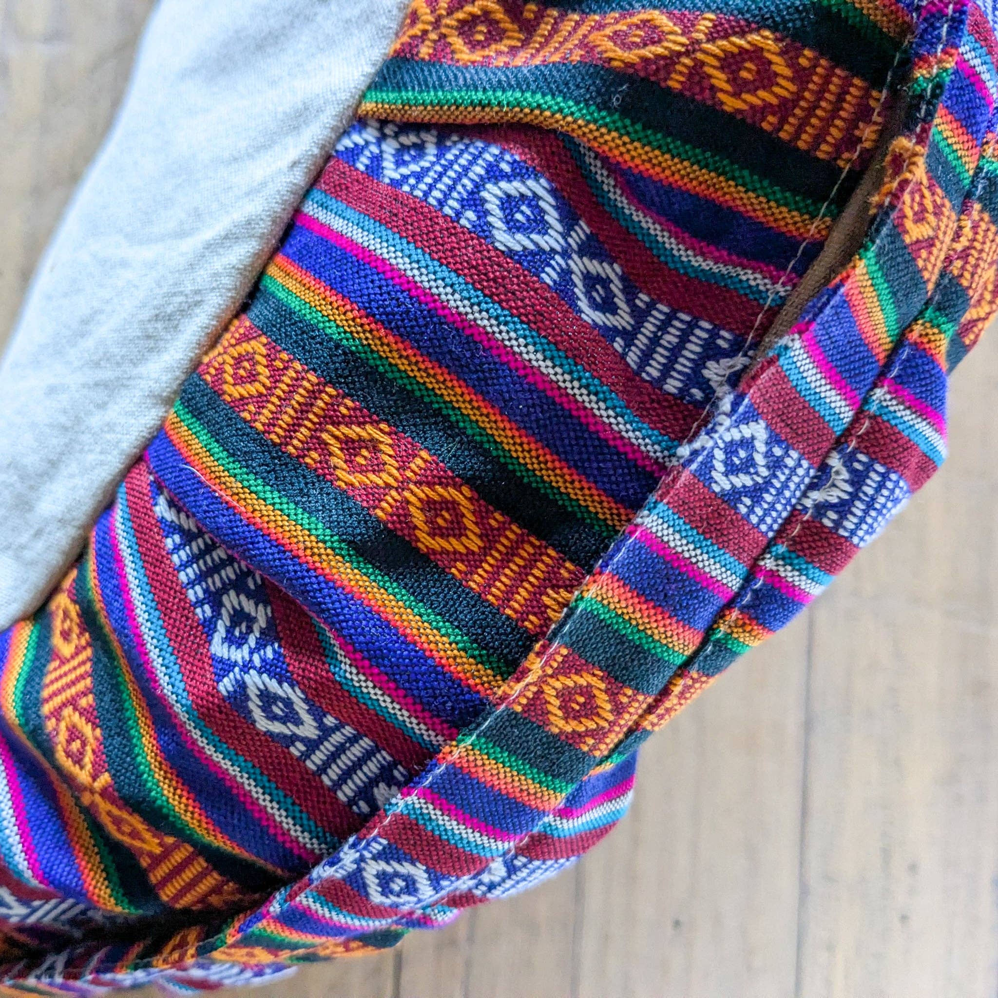 Shakti.ism - Wholesale Meditation Supplies - Half-moon meditation cushion cover with strap, yoga bolster pillow handmade in Nepal5