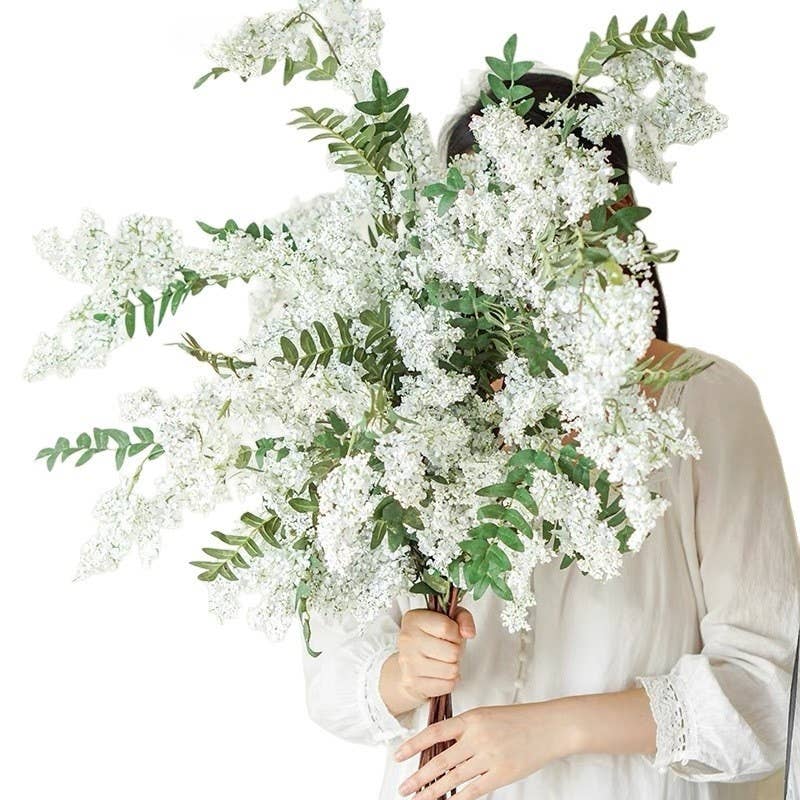 ACNITE(We cover U.S. import duties) - Wholesale Artificial Flowers - Artificial Sophora flowers Purple flowers home/wedding decor5