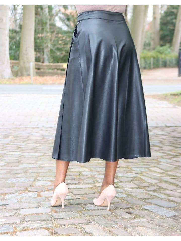 JASPER Mode - Wholesale Skirt - Women's - Leather Skirt Maxi4
