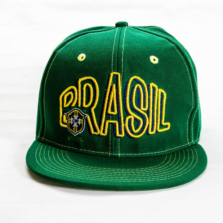 Brazil Snap-Back Flat Rim Cap for wholesale by Flag Matrix Inc